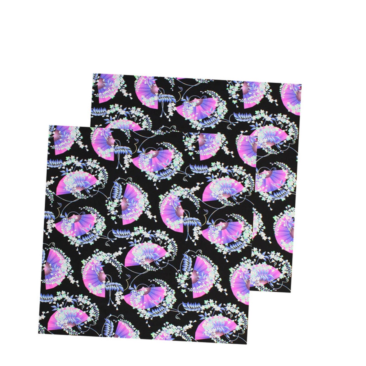 Japanese Fans Spandex Fabric 4-Way Stretch Nylon for Swimwear, Activewear & Costumes